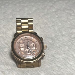 Rose gold runway Michael kors watch